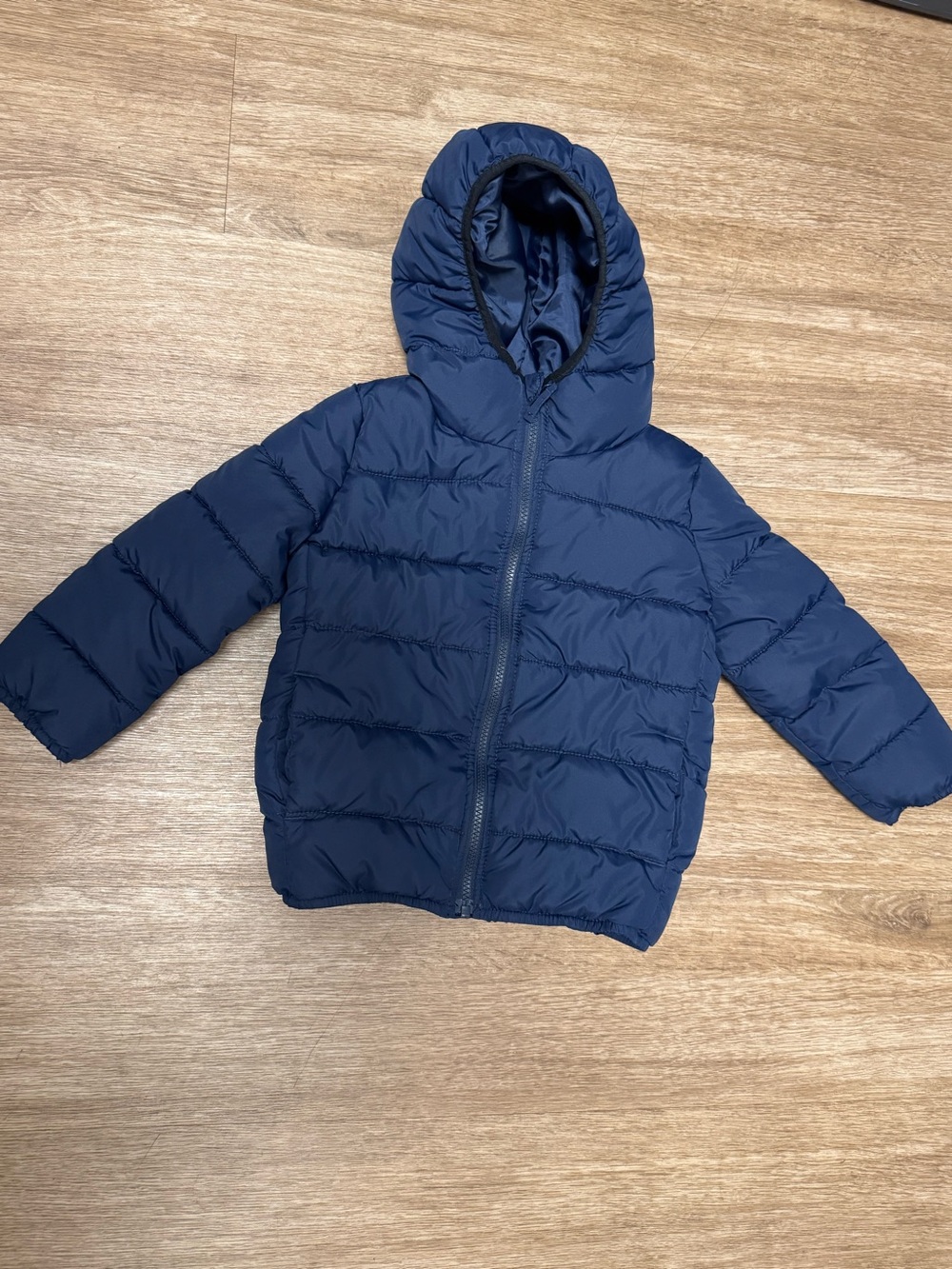 The Children’s Place Kids Navy Hooded Puffer Jacket 5T